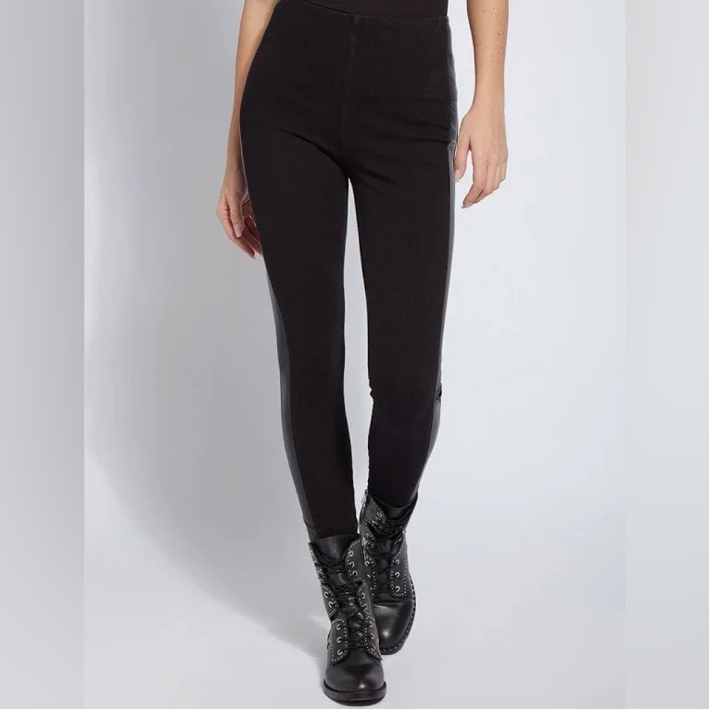 Lysse Knit Denim Kasper Leggings w/ 4-Way Stretch & Elongating Panels - $125 NWT
